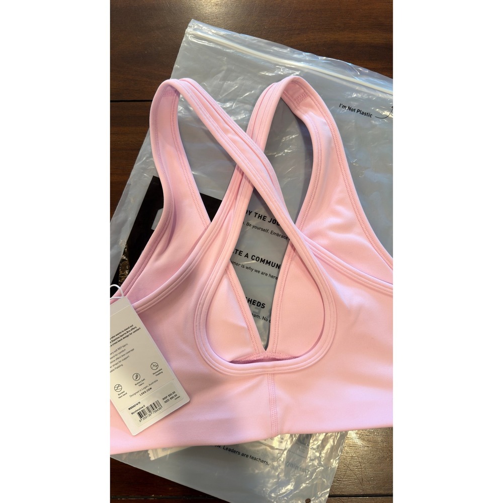 LSKD Stamina Sports Bra Marshmallow Pink Women's Small NEW NWT - Picture 2 of 16